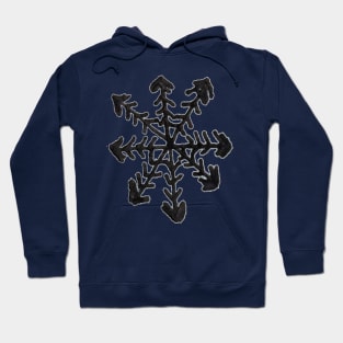 Unique Winter Snowflake Doodle Hoodie